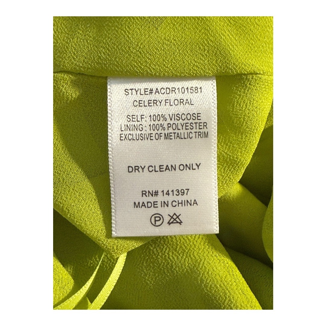 Astr The Label Halter Dress Green Floral Sleeveless Party Xs — image 6 of 6